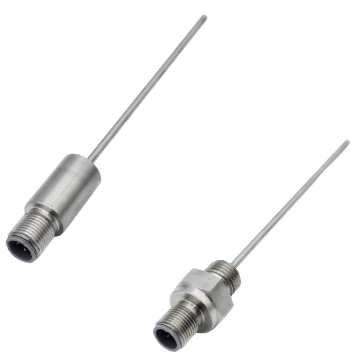 Sensor RTD Pt100 de automatizacin industrial con conector M12 - Tipo de conexin a proceso NPT de 1/2