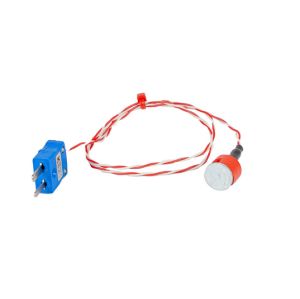 Termopar magntico de botn JIS tipo K de 0,7 kg, aislado de PTFE con enchufe en miniatura - 1 m