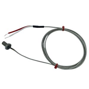 Termopar de pernos, acero inoxidable de fibra de vidrio sobre cable trenzado - JIS tipo K- Paso de rosca M8x1 mm - Tamao de perno de 13 mm